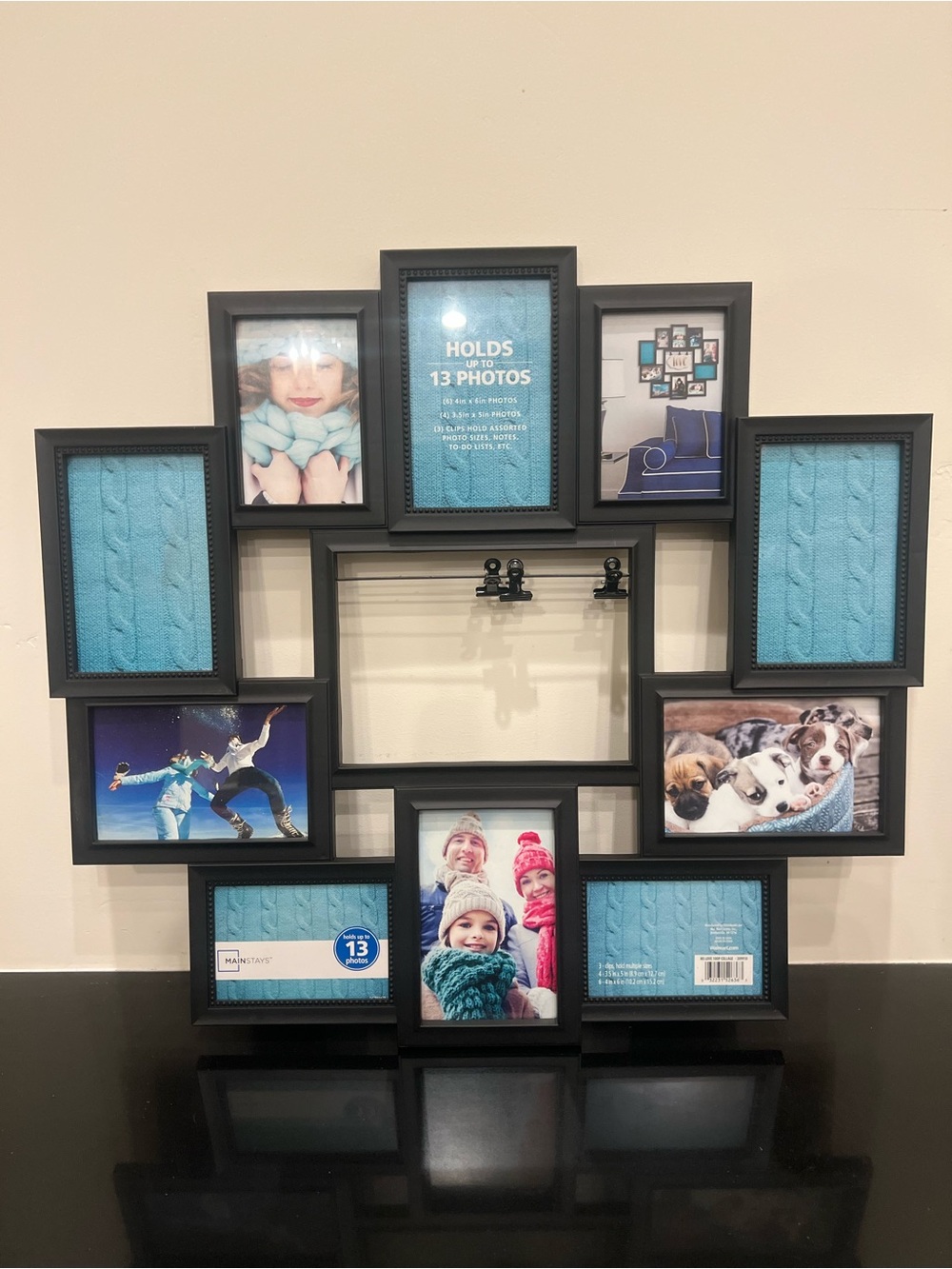 Black Multi-Opening Photo Frame